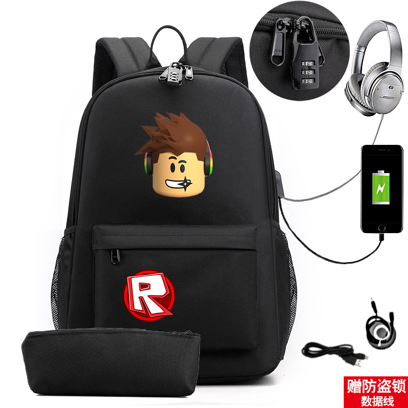 Amazon Cool Game Peripheral Lightweight School Bag Student Large Capacity USB Pen Bag Set Backpack Amazon Cool Game Peripheral Lightweight School Bag Student Large Capacity USB Pen Bag Set Backpack