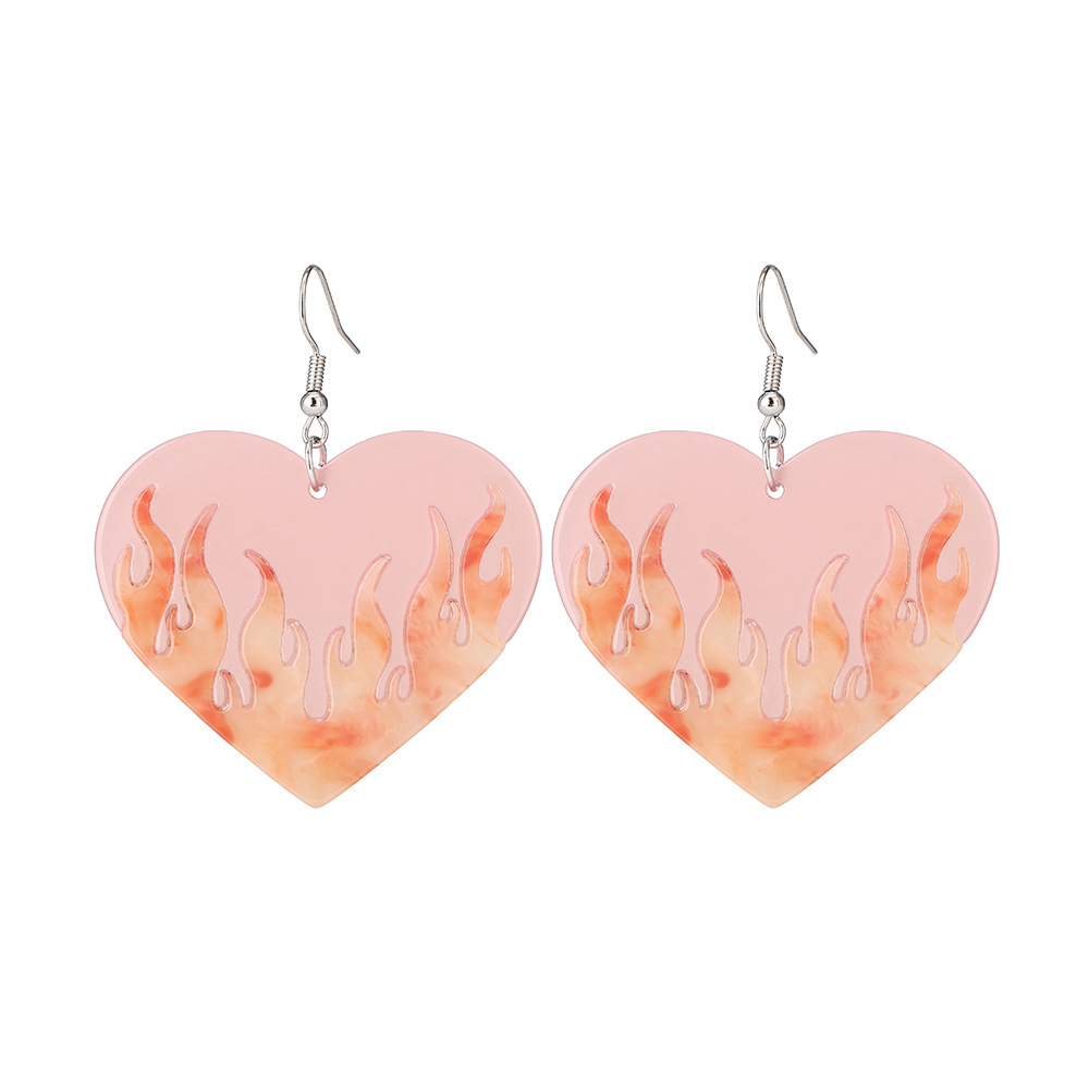 Heart No Inlaid Earrings display picture 30