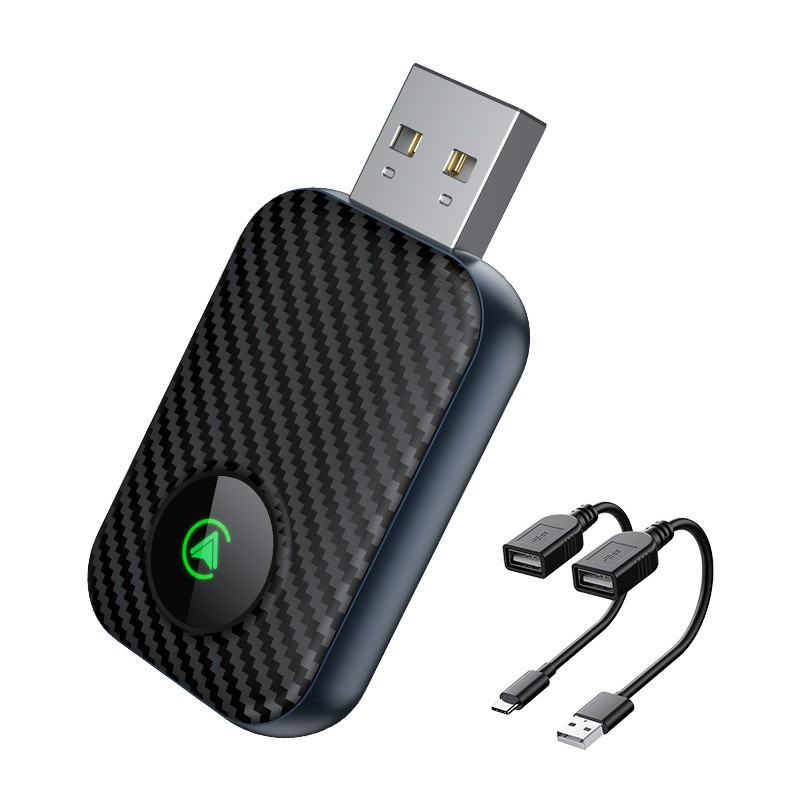 2-in-1 Carplay Android Wireless Adapter Wired to Wireless Car Ai Box