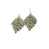 Fashionable retro wooden earrings with tassels, accessory, European style