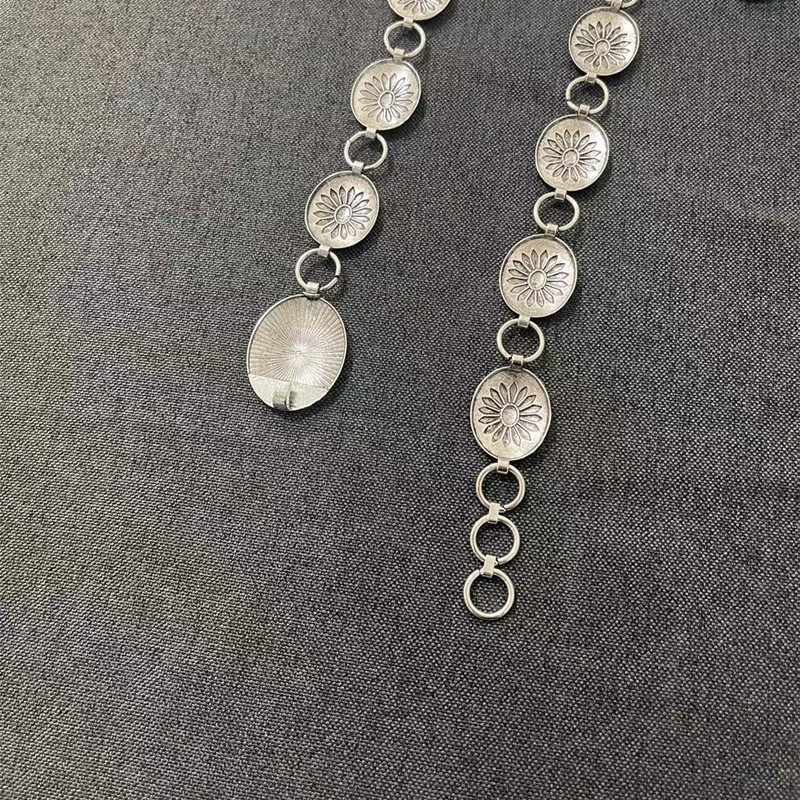 Accessori retrò con catena floreale per vita, accessori per abiti da donna_voghion.com