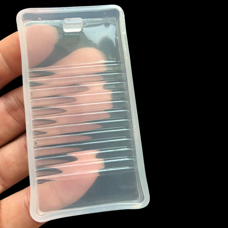 Espejo epoxi con agujero lavabo molde de silicona DIY colgante AB pegamento UV cristal