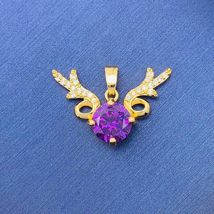 2022 nuevo trébol giratorio simple cien colgante fuente joyería fábrica al por mayor directa sin cadena