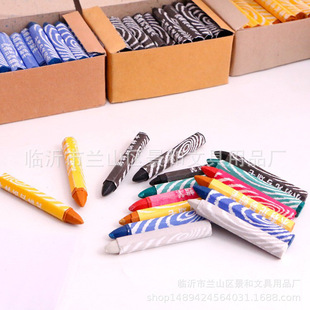 Wholesale Wood Wax Pen Marker Rough Surface Large Character Pen Stone Fabric Carton Multi-Purpose Red Black White Green Blue Orange