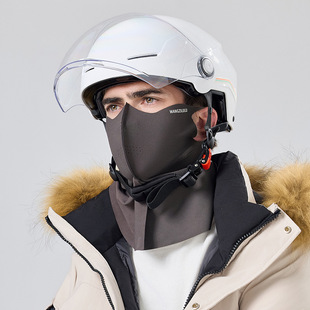 Winter Warm Mask for Men and Women, Outdoor Sports and Cycling, Windproof and Cold-Proof, Plus Velvet and Thickened Neck Protection Face Mask for Delivery