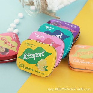 kissport Сахарная мята, свежее дыхание, поцелуя сахарная очищающая резинка