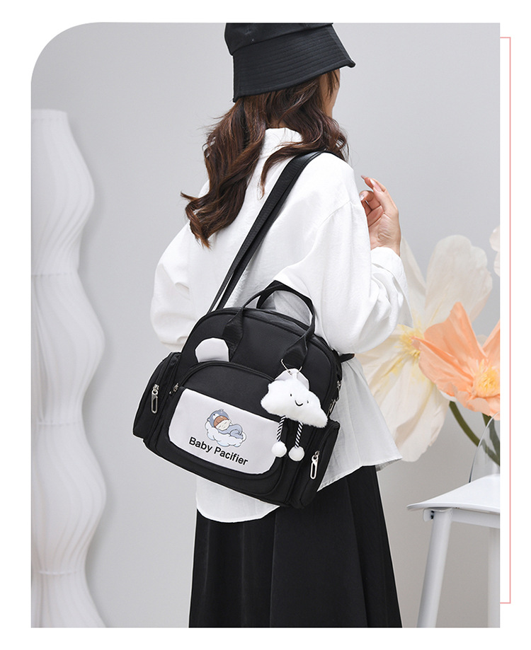 Cartoon lightweight outdoor mommy bag, hand-held backpack, multi-functional outdoor single-shoulder casual and versatile crossbody bag undefined