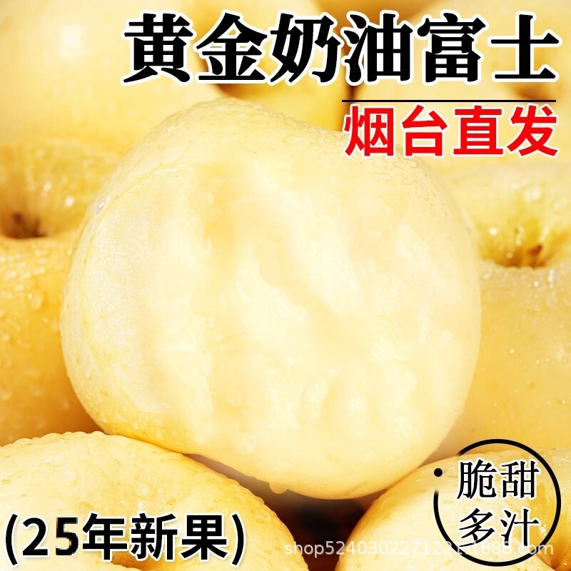 Authentic Golden Apple Yantai Cream Fuji Crisp Sweet Shandong Seasonal Fresh Juicy Fruit Whole Box Wholesale Rock Sugar Authentic Golden Apple Yantai Cream Fuji Crisp Sweet Shandong Seasonal Fresh Juicy Fruit Whole Box Wholesale Rock Sugar