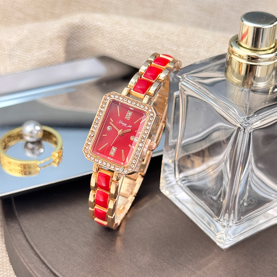 时尚韩版小众高级感女士石英手链表滴油仿陶瓷休闲轻奢腕表手表