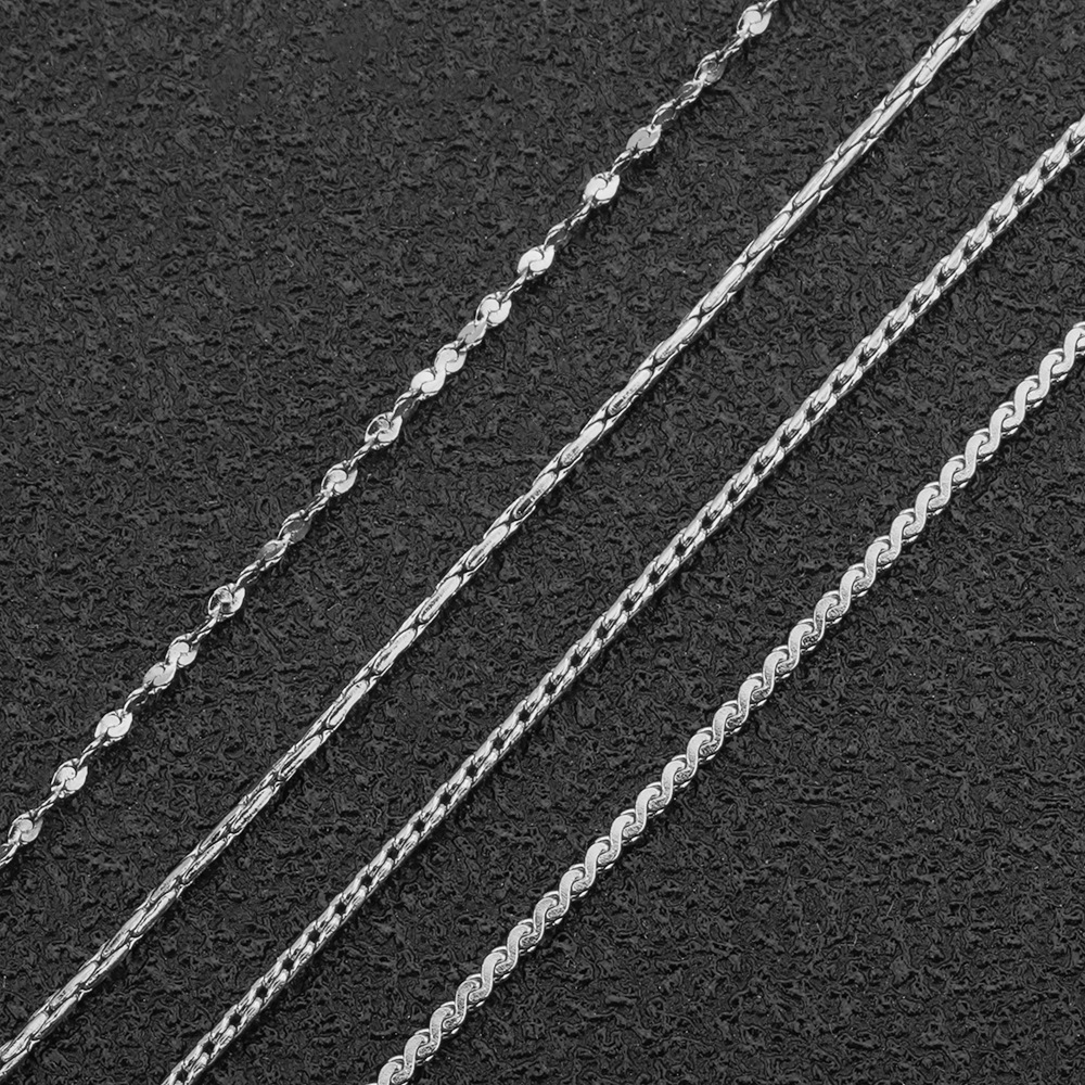 Plating Design 10 PCS/Package 304 Stainless Steel Chain Chain Retro Classic Style Solid Color