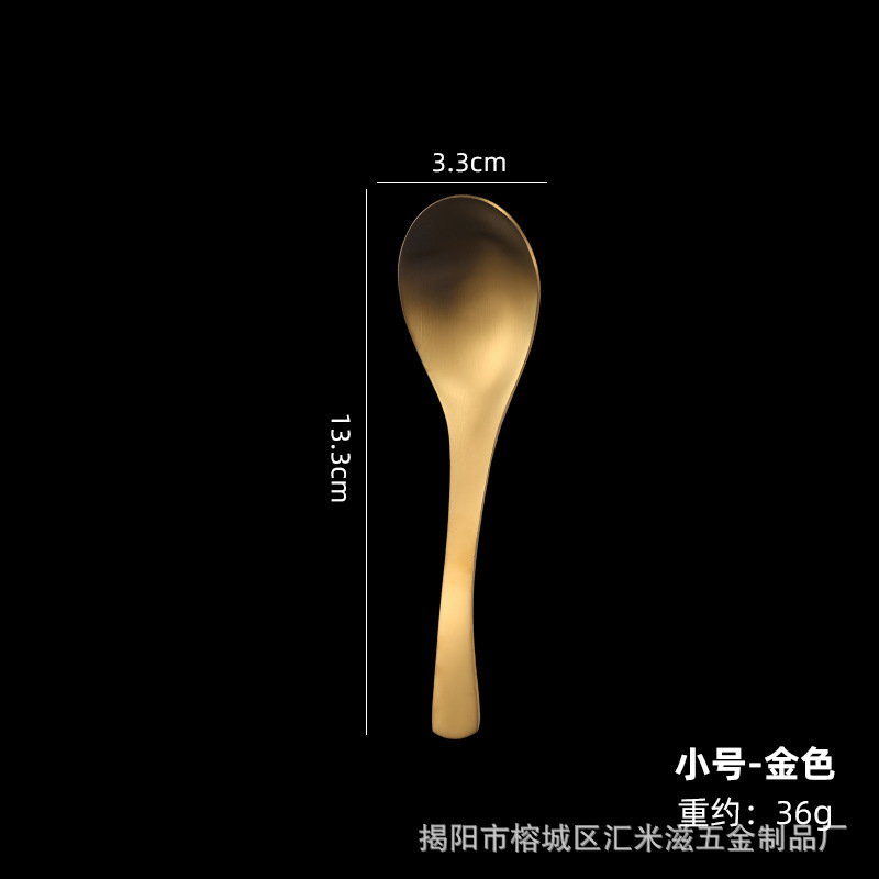 砂光304ステンレススプーン甘いスプーンホテルのスプーンレストランで食事をしてスープを飲むとロゴが付けられます。|undefined