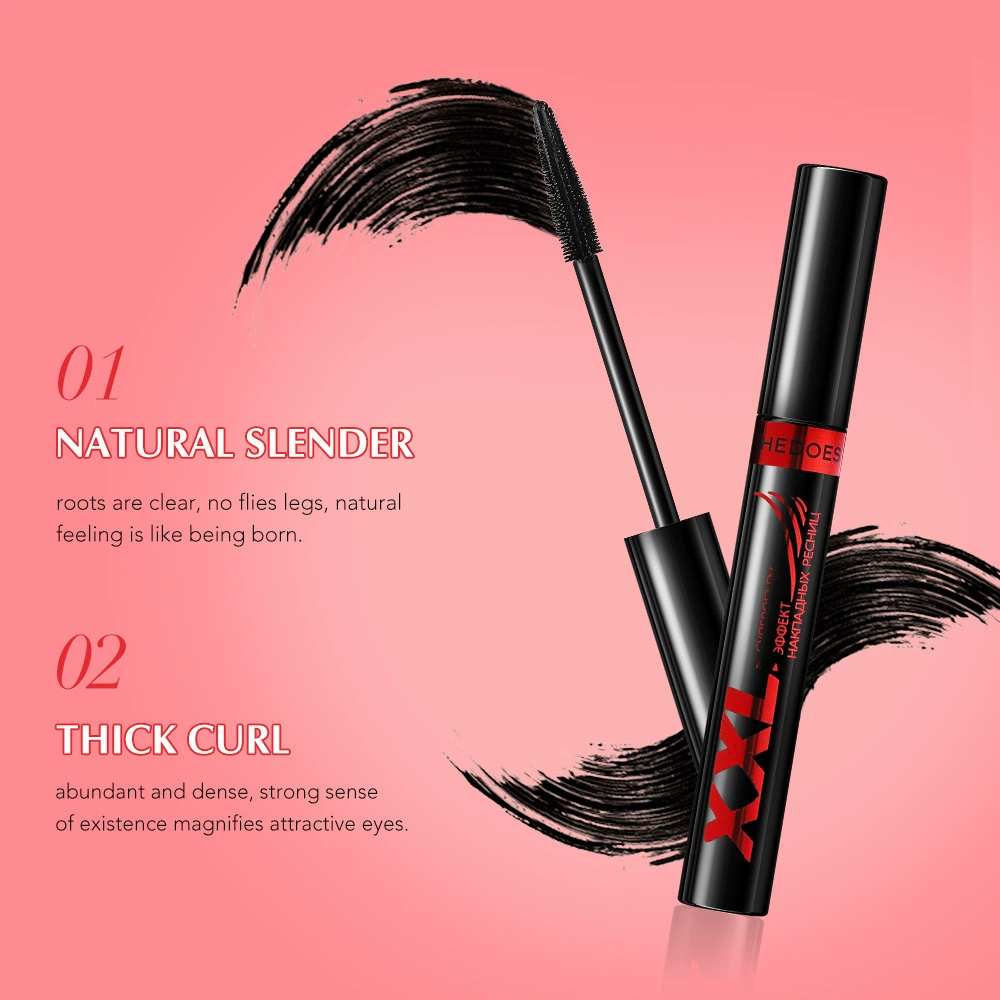 Mascara 3D Waterproof Super Black, Dense Volume, Smudge-Proof — 10 ml