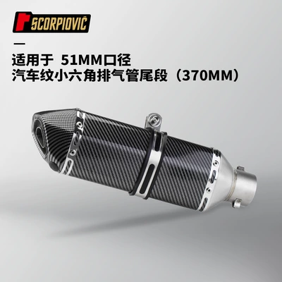 stainless steel exhaust pipe tail: Motorcycle exhaust pipe - car-pattern-small-hexagon-370mm