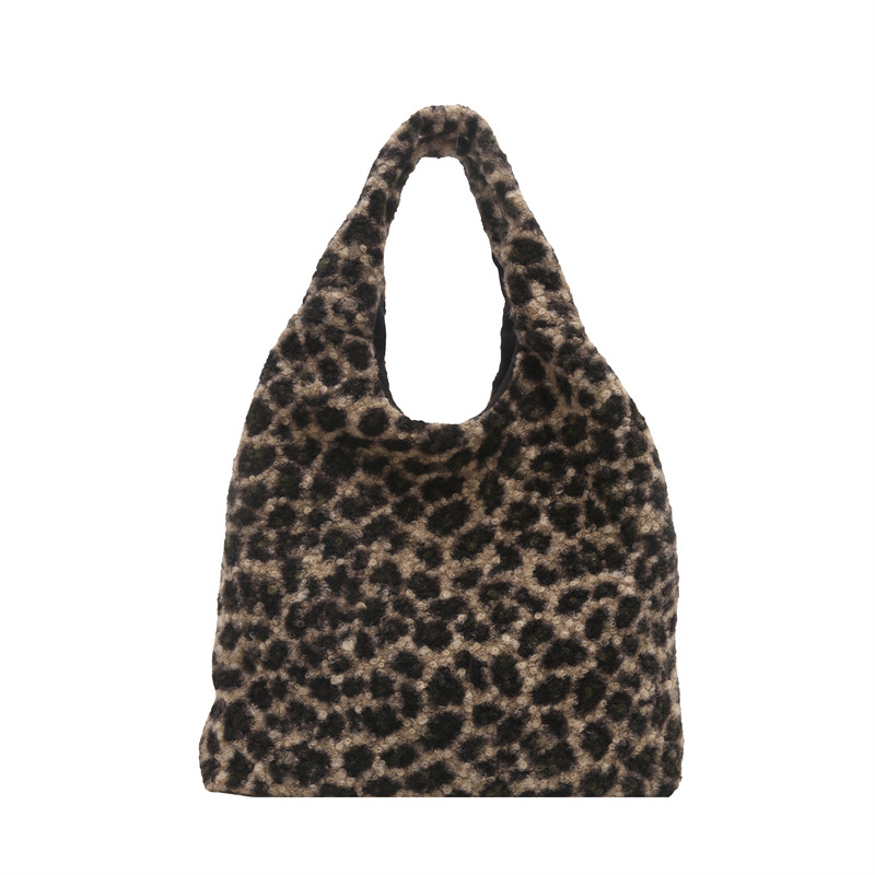 Pazy viento de gran capacidad estampado de leopardo bolso de lona de hombro nuevo estilo coreano bolso de ocio para trabajar