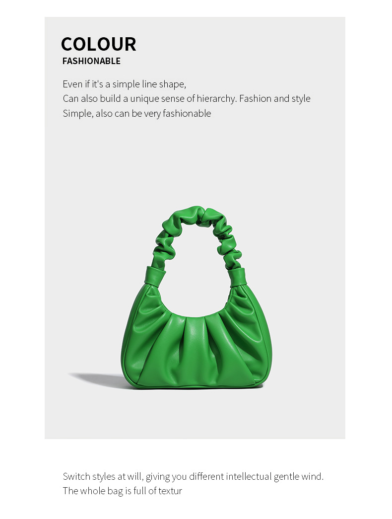 Shoulder Bag For Women Soft Leather Cloud Dumpling Handbag_voghion.com