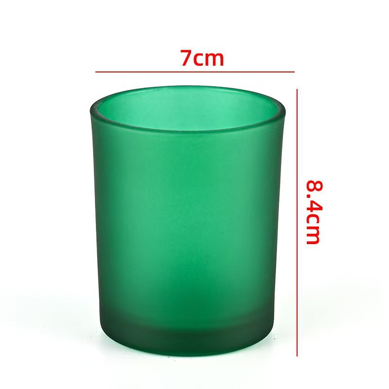 Transfronterizos para vasos de vidrio vela resistente al calor Amazon explosión con taza de fragancia cubierta recipiente de cera de soja hecha a mano