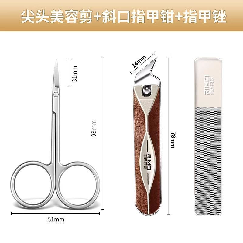 tijeras manuales de cabeza redonda, tijeras de piel muerta, tijeras de pelo nasal, tijeras de barba, nariz, cejas para hombres y mujeres