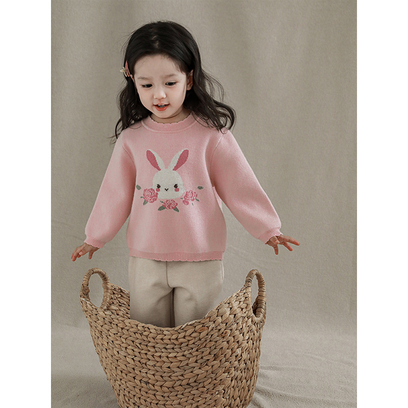 Qiuduo muchachas lindas pequeña serie libre traje primavera y otoño nueva camisa caliente de los niños suéter chaleco del bebé vestido