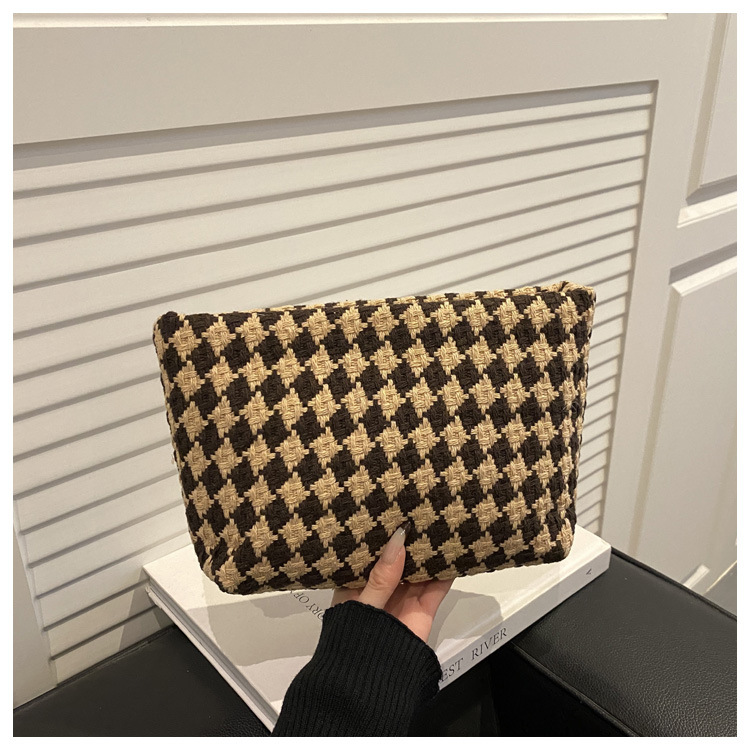 Amazon suministro transfronterizo otoño invierno bolsas de tela de tela de diamante bolsas de mano de nicho de diseño de bolsas de aire exterior