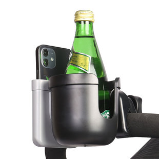 Factory Private Model Two-In-One Mobile Phone Holder Baby Stroller Cup Holder Stroller Universal Bottle Water Bottle Holder Wholesale