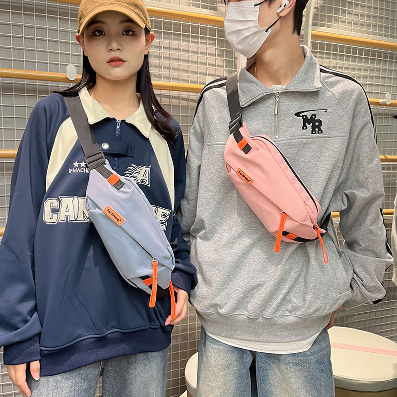 批發胸包女士時尚潮牌斜挎包潮流百搭情侶腰包男士休閒個性單肩包