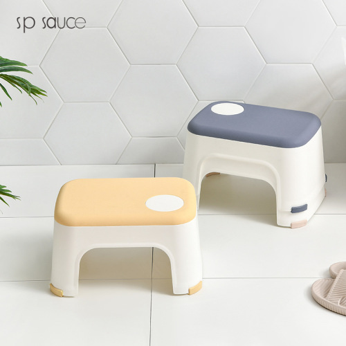 sp sauce small stool home adult shoe changing stool thickened bathroom non-slip stool simple style