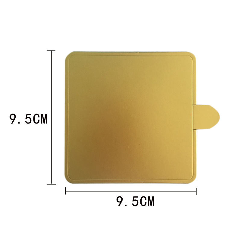 Bandeja de fondo de la torta 2/3/4/5/6/8/10 pulgadas oro blanco corte bloque bandeja postre occidental punto mousse almohadilla de plástico engrosada