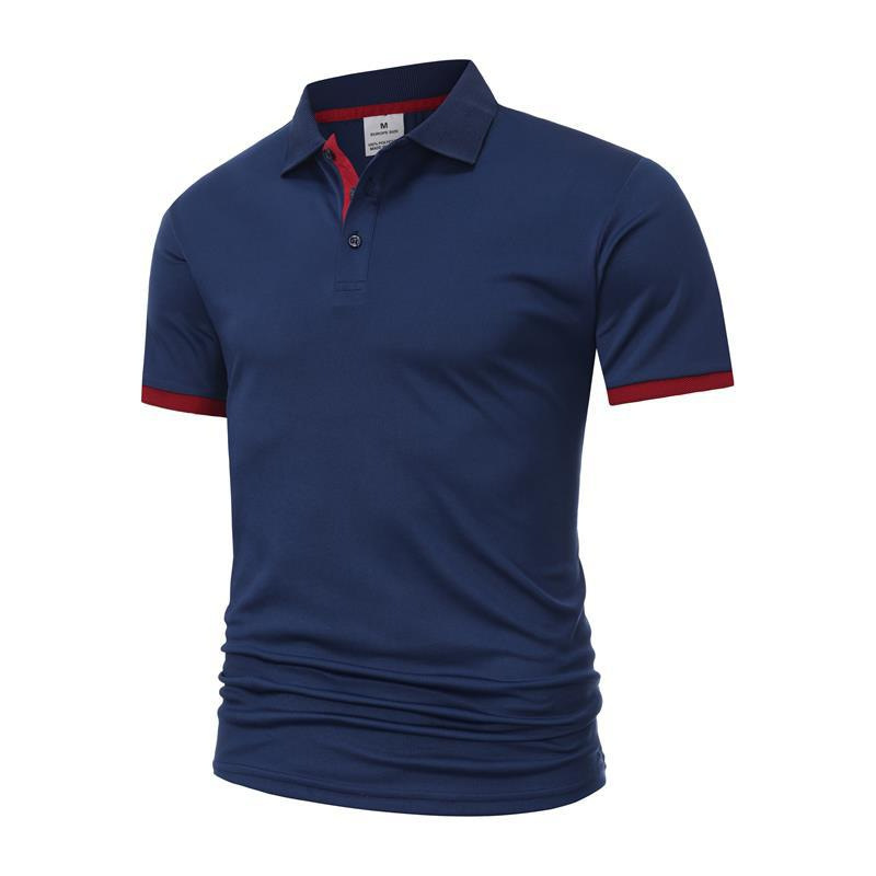 Summer European size ice-feel Polo shirt for men, cool and breathable, quick-drying short-sleeve T-shirt, men's turn-down collar casual shirt Summer European size ice-feel Polo shirt for men, cool and breathable, quick-drying short-sleeve T-shirt, men's turn-down collar casual shirt