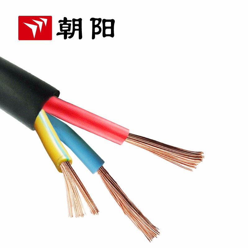 Cable eléctrico Chaoyang ZB-RVV cable de alimentación cable de chaqueta negra estándar nacional ignífugo 3 núcleo 2.550 metros cuadrados