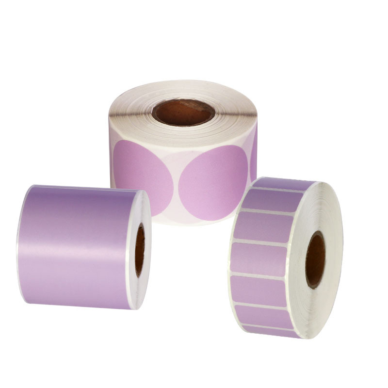 El tamaño de litros de color Ailey auténtico tres etiquetas adhesivas sensibles al calor papel de impresión de código de barras púrpura etiqueta de precio pegatinas image 6