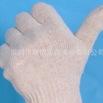 600克纱手套 棉线手套 白色作业手套劳保手套 无尘防冰防护手套6