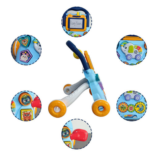 Baby walker stroller 1 to 3 years old baby standing artifact learning to walk anti-rollover moped children's toy