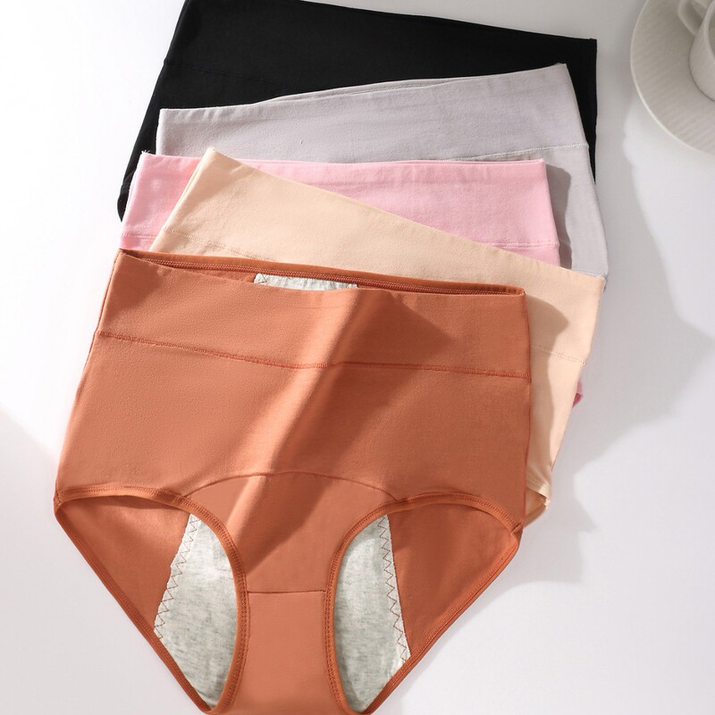 High-Waist Menstrual Underwear for Women before and after Menstrual Period, Leak-Proof Aunt's Triangle Sanitary Pants