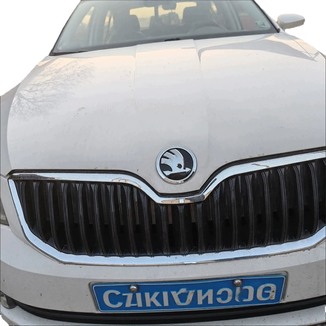 Маркировка Skoda передняя и задняя, маркер Skoda 80 мм черный средний сетчатый значок 90 мм, задний маркер черный