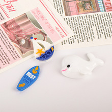 卡通海洋世界漂流瓶树脂配件diy饰品配件材料沙滩洞洞鞋奶油胶