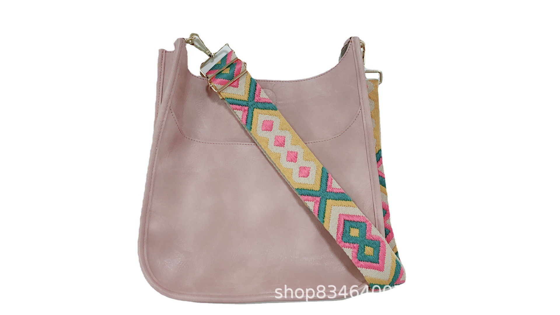 Bolso PU de color para mujer, bandolera de moda color sólido, bolso de hombro retro para viajes europeo/americano, venta transfronteriza