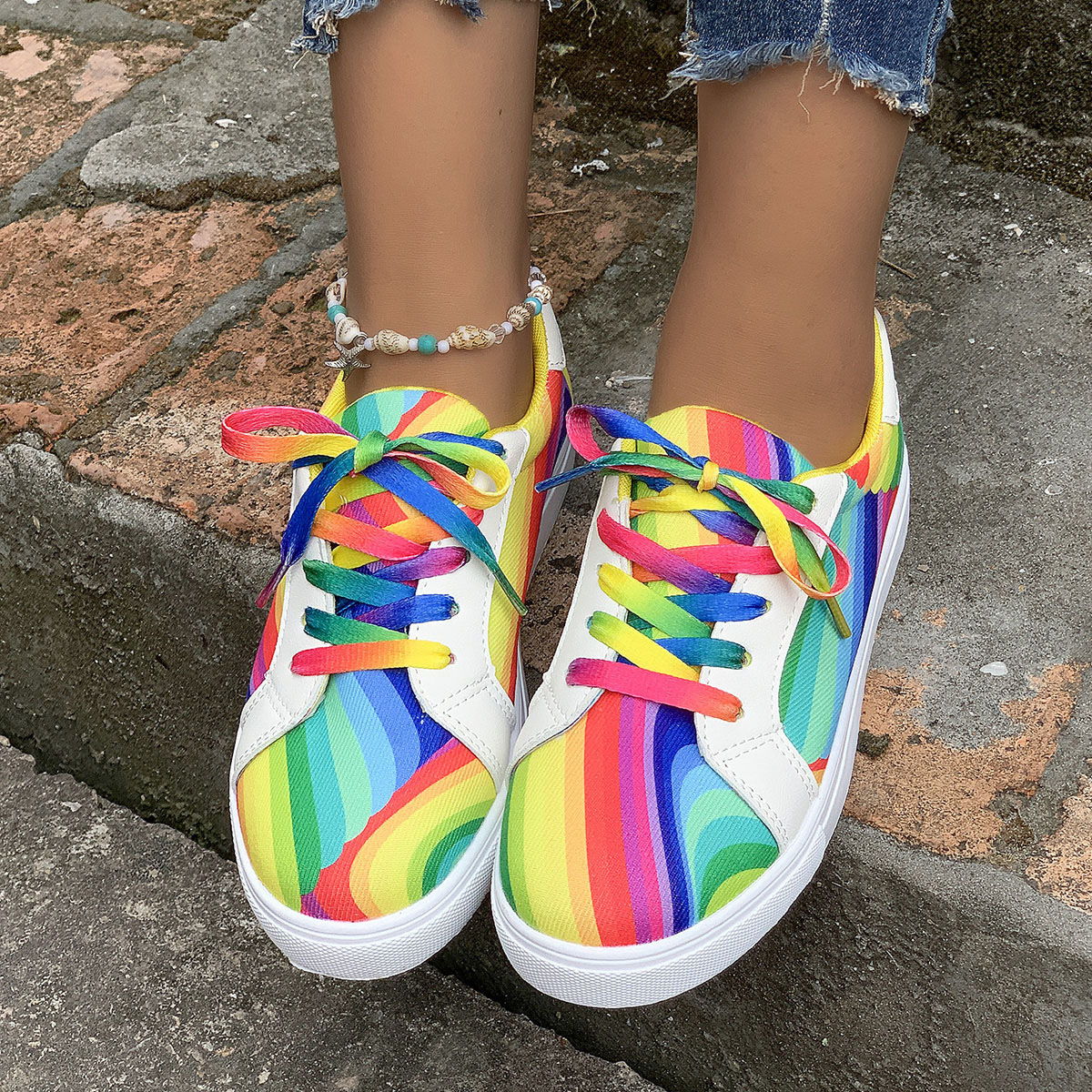 Baskets de running et sneakers décontractées femme dégradé_voghion.com