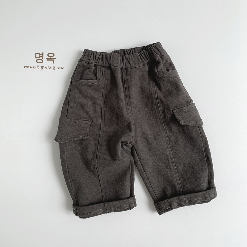 Pantalones Térmicos con Forro Polar para Niños de Algodón para Otoño e Invierno image 7