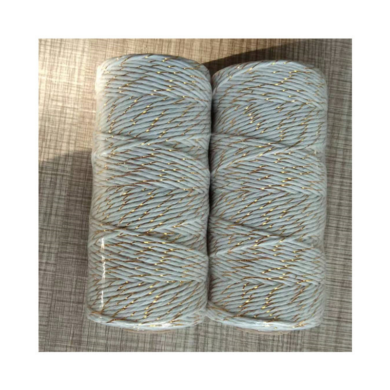 白色棉线夹金属丝DIY手工服装辅料吊牌装饰线节日庆典线