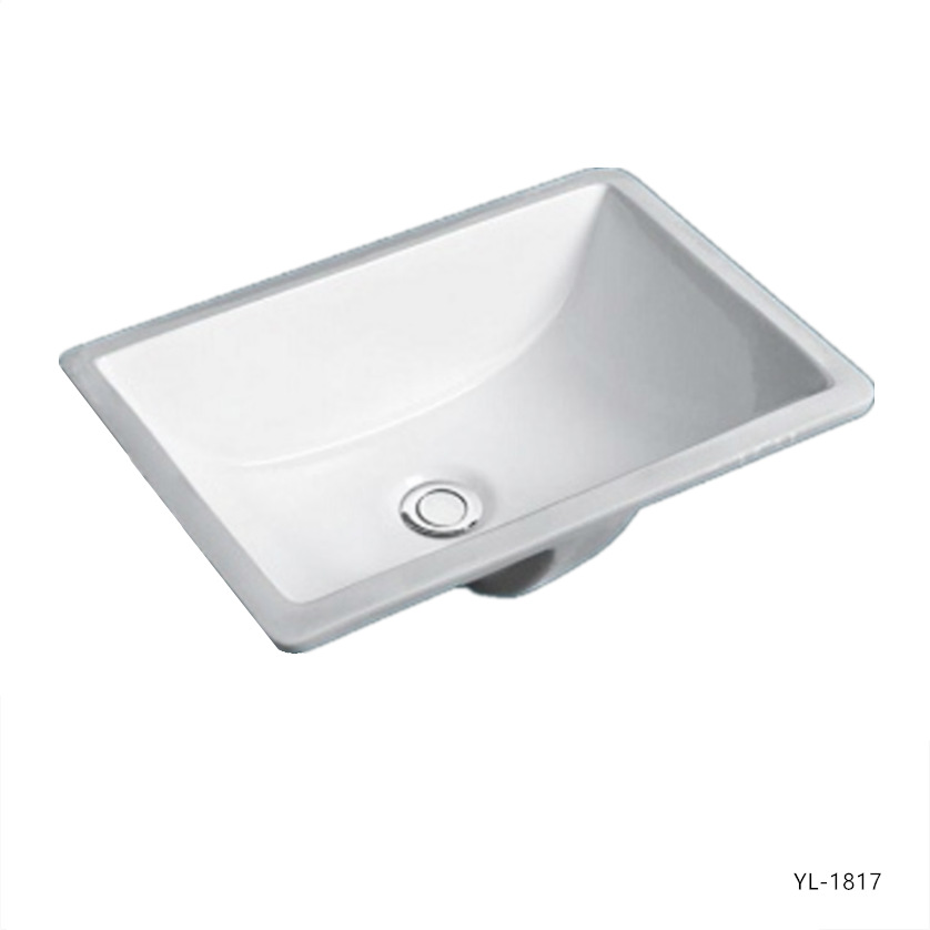 VSOTS范特莎1817卫浴16寸卫生间洗手盆台下陶瓷洗脸盆方形形台盆