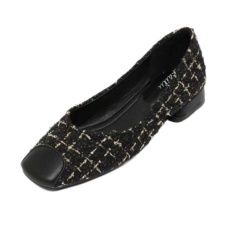 2026 verano nuevo zapato de cama retrógrado francés superficial tacones bajos zapatos red pequeño viento fragrante un pie zapatos de zapatos para mujeres