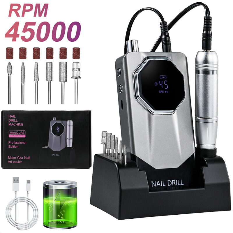 Torno Eléctrico para Uñas Portátil Recargable para Manicura image 60