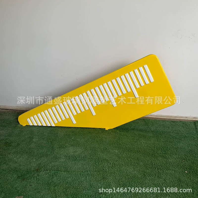 FRP прямая линейка канцелярских инструментов модель реквизита скульптура кампуса ландшафта стекловолокна книжная рулетка украшения