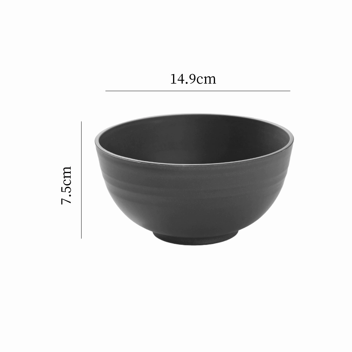 Wheat Straw Bowl Set, Nordic Style, 12/13.5/15 cm, Lightweight Stackable Kitchen Bowls