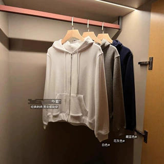 D91107卫衣外套灰色显瘦小个子减龄短款开衫上衣外套女