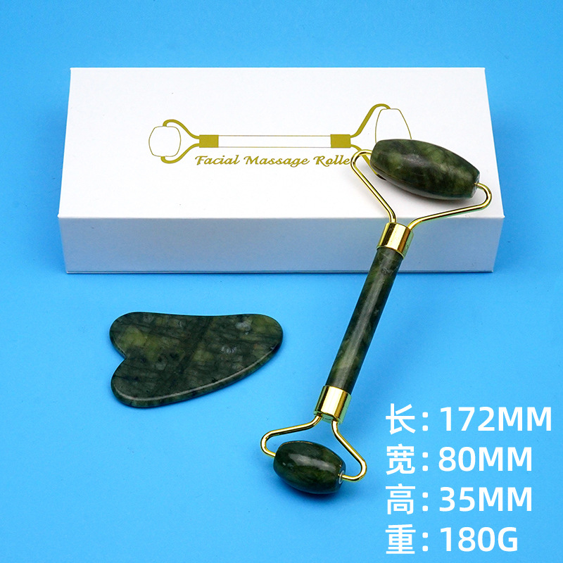 Fábrica al por mayor salón de belleza cuerpo entero espalda raspado masaje cara ojo Jade rodillo raspado tablero combinación traje