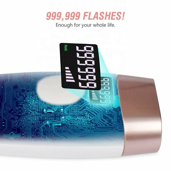 Aparelho portátil de depilação a laser indolor com visor LCD para cuidados de beleza - Produto popular no e-commerce_voghion.com