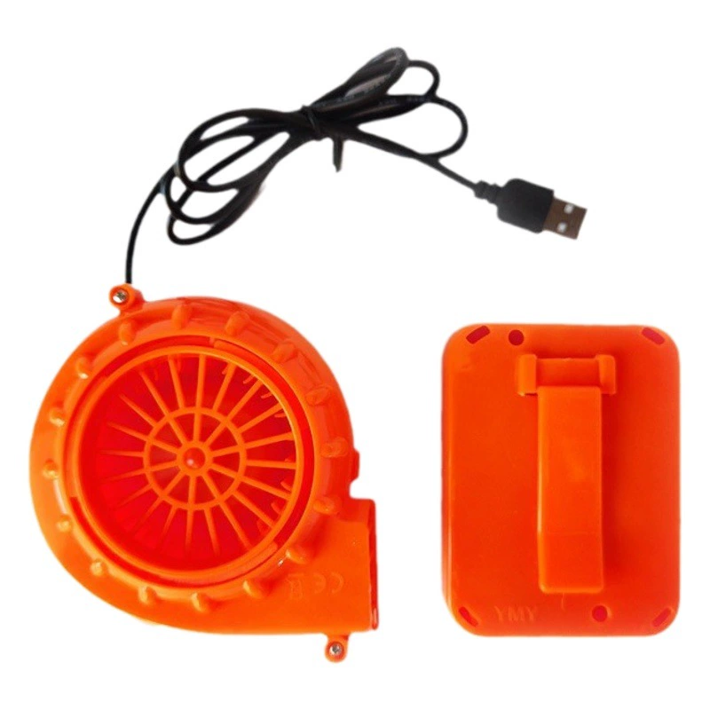 Трансграничная оптовая продажа надувной костюм воздуходувка рождественский кукол центробежный воздуходувка портативный висячий талия небольшой вентилятор 6V