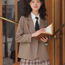 西装外套女宽松气质春秋季新款韩版通勤西服显瘦感小个子