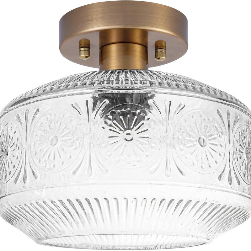 Led Semi-Embedded Glass Ceiling Light Ceiling Light Living Room Kitchen Lighting Corridor Bedroom Porch E27 Bulb Led Semi-Embedded Glass Ceiling Light Ceiling Light Living Room Kitchen Lighting Corridor Bedroom Porch E27 Bulb